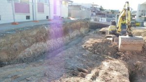 Site excavation begins